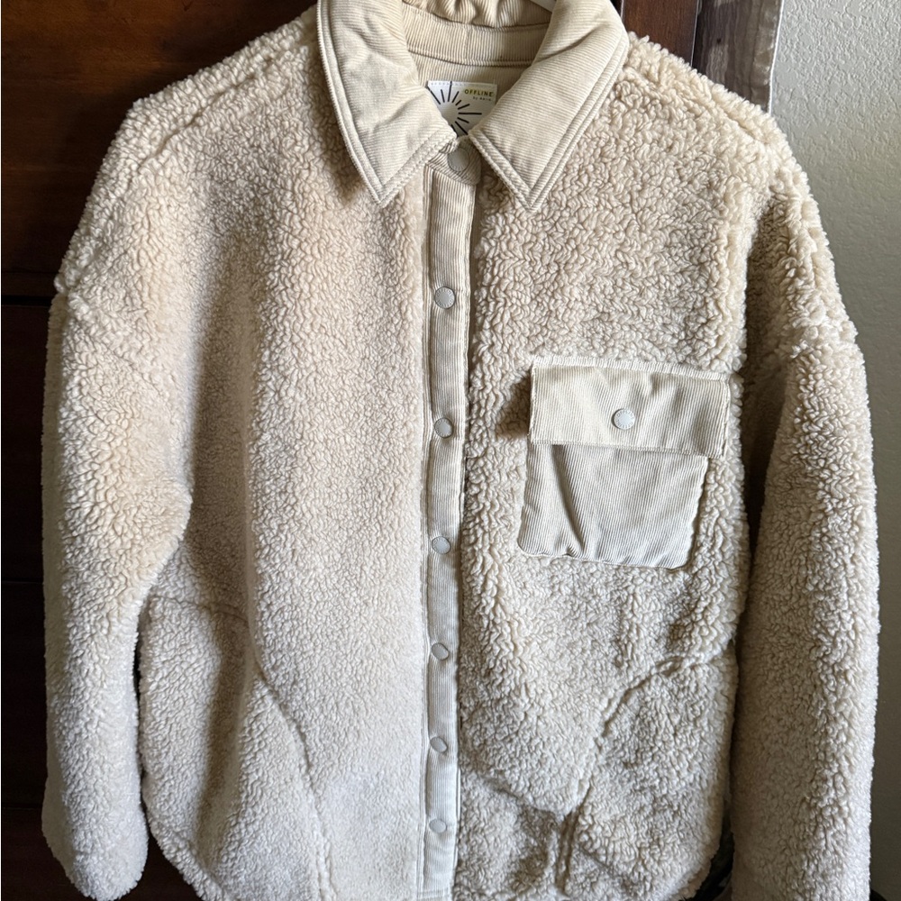 Offline Cozy Cream Sherpa Jacket